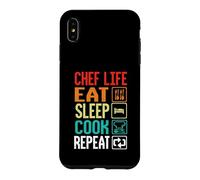 Chef Life Eat Cook Repeat Funny Cooking Chefs Lover Coque pour iPhone XS Max