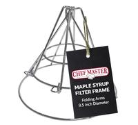 Chef Master Support de filtre à huile de friteuse avec bras pliables pour fixer sur friteuse, support de filtre à huile de cuisson, support de filtre à sirop d'érable, modèle 90073, 7,68 x 9,25 x 9,25