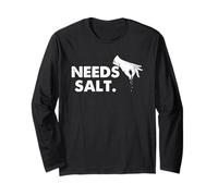 Chef Minimal Kitchen Humour Needs Salt Cooking Citation Art Manche Longue