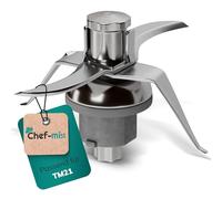Chef-Mix Couteau TM21 Remplacement pour Couteau Thermоmix TM21 - Couteau Mélangeur pour Thermоmix Vorwerk TM21 - Couteaux Bimby TM21 en Acier inoxydable SUS420 Pièces de Rechange & Accessoires TM21