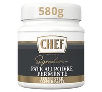CHEF - Pâte au Poivre Fermenté - Marinade de Viande ou Poisson, Pot de 580g
