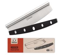 Chef Pomodoro | Coupe Pizza Profesionnel en Acier Inoxydable avec Couvre-Lame - Couteau Pizza Multi-usage de 35,6 cm Super Tranchant - Couteau à Pizza Facile à Utiliser Avec Poignée Confortable