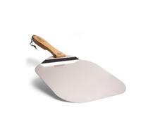 Chef Pomodoro Pelle a Pizza avec Poignée en Bois Pliable, Spatule Pizza 30,5 cm x 35,6 cm - Pelle Pizza en Aluminium de Haute Qualité - Pour Pizzas,Tarte Flambée, Barbecue