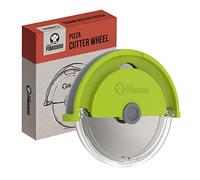 Chef Pomodoro | Roulette Pizza en Acier Inoxydable, Coupe Pizza avec Lame Ultra-Tranchante avec Poignée Ergonomique, Découpe Pizza avec Couvercle de Protection, Facile à Nettoyer (Vert)