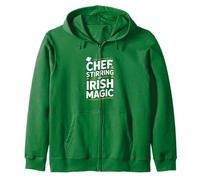Chef remuant la Magie Irlandaise de la Saint-Patrick Sweat à Capuche