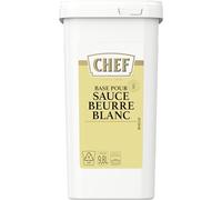 CHEF - Sauce Beurre Blanc - une Base Déshydratée pour Cuisine - 1.02kg | Prépare des sauces onctueuses pour poissons et crustacés - Au bain-marie - Base personnalisable pour chefs