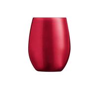 Chef & Sommelier ARC Primarific Red L9408 Lot de 6 verres à eau, à jus de fruits, 350 ml, en cristal Krysta rouge