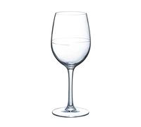 Chef&Sommelier - Lot de 6 Verres à Pied Cabernet Tulipe en Cristallin - Verres de Dégustation Sobres et Élégants - Résistance Hors Norme - Transparence Absolue - Verres à Vins Jaugés de 35 cl