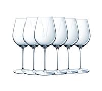 Chef & Sommelier Verre à Vin Galea 38 cl Lot de 6 | Cristallin sans plomb éclatant, verre à pied pour dégustation et service du vin, compatible lave-vaisselle, brillance durable
