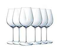 Chef & Sommelier Verre à Vin Galea 65 cl Lot de 6 | Cristallin sans plomb éclatant, verre à pied pour dégustation et service du vin, compatible lave-vaisselle, brillance durable