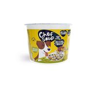 Chef Soup PF40101 Soupe instantanée pour chiens de poulet à la citrouille et aux myrtilles entières, 25 g = portion de 200 g pour chiens de petite et moyenne taille jusqu'à 20 kg, prête en 1 minute