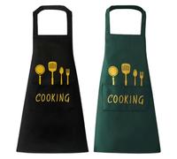 Chef Tabliers,2 Pièces,Professionnel Tabliers Homme Femme, Tablier Cuisine Professionnel pour Cuisine,pour Restaurant,Café,Jardinage,Serveurs,école,barbecue