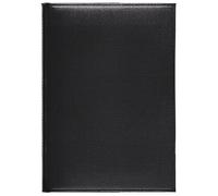 Chef-Timer Premium schwarz 2026: Terminplaner mit Tageskalendarium. Din A5 Terminkalender 1 Tag 1 Seite. Extra Platz für Notizen.