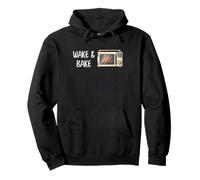 Chef Wake and Bake Chicken Roast Kitchen Humour Graphic Art Sweat à Capuche