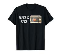 Chef Wake and Bake Chicken Roast Kitchen Humour Graphic Art T-Shirt