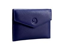 Chef Winner Porte Papier Voiture en Cuir - Organiseur- étui Carte Grise, permis, Carte d'identité, Cartes, très Complet, Cuir Souple pour Homme ou Femme (Bleu 1)