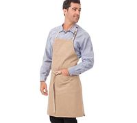 Chef Works ABCD056-NAT-0 Austin Tablier en jean Marron