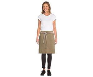 Chef Works Austin Denim Half Bistro Apron Natural