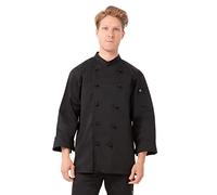 Chef Works b653-xl Montpellier Veste de Cuisine unisexe, taille XL, noir