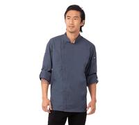 Chef Works Hartford Manteau de Chef pour Homme - Bleu - XXXL