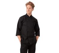 Chef Works - JLCL-BER-2XL - Veste de cuisine basique - Manches 3/4, X-Small, Noir, 1
