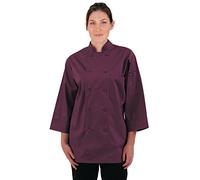 Chef Works - JLCL-BER-2XL - Veste de cuisine basique - Manches 3/4, XL, Merlot, 1