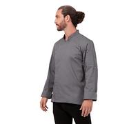 Chef Works Lansing Chef Coat Vestes, Gris, XXL Homme