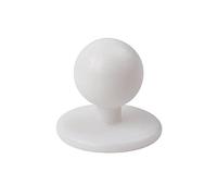 Chef Works Lot de 12 boutons pression pour couture de vêtements en cuir Blanc