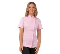 Chef Works Manteau de chef Springfield pour femme, rose, Small