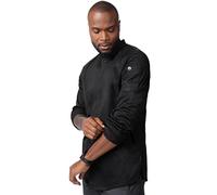 Chef Works Tulum Coat Manteau de Chef, Noir, XL Homme