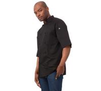 Chef Works Montreal Cool Vent Manteau de chef pour homme, noir, 6X-Large