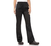 Chef Works Pantalon Baggy basique pour femme, Noir, L, Tour de taille : 97-102 cm, Polycoton, Pantalon baggy de chef pour femme, B223-L