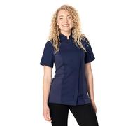 Chef Works Springfield Chef Coat Manteau de Cuisine, Bleu Marine, XS Femmes
