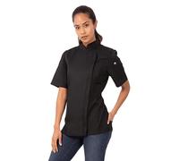Chef Works Springfield Veste de chef pour femmes, noir, Medium