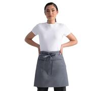Chef Works Tablier de serveur demi-bistrot unisexe, gris, taille unique