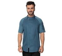 Chef Works Varkala Chef Coat Manteau de Cuisine, Bleu Sarcelle/Une Touche de Paradis (Trace of Paradise), M Homme