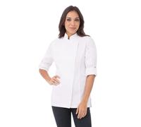 Chef Works Veste de chef Hartford pour femme, blanc, M