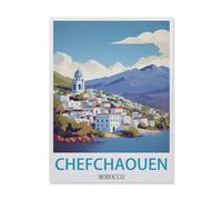 Chefchaouen Morocco，Jigsaws Puzzles 1000 Pieces Teens Kids Jigsaw Entertainment Toys Brain Challenge Puzzle（38x52cm）-FE12