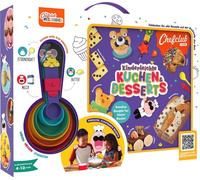 CHEFCLUB Backset Livre Gâteaux et desserts faciles pour les enfants avec tasses à mesurer Chefclub