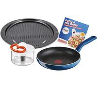 Chefclub by Tefal Set de cuisine Food & The Gang Poêle 24 cm, Hachoir manuel 5 sec 500 ml, Plaque à pizza 34 cm G805S304