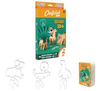 Chefclub Kids Emporte-Pièces Safari 3D - Multilingue - Réaliser des Biscuits Originaux avec Vos Enfants - Lion, Eléphant, Girafe