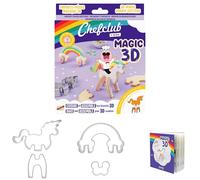 Chefclub Kids - Emporte-pièces - Licorne & Arc-en-Ciel 3D