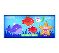 Chefclub Kids - Kit Emporte-pièces Animaux Marins (Baleine, Étoile de Mer, Poissons) - Métal - Cuisine pour Enfant