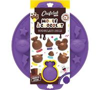 CHEFCLUB KIDS, Moule à chocolat en silicone, Moule à glaçons créatif Animaux, Moule à bonbons polyvalent en silicone & Moule à savon en silicone, Pour les gourmandises sucrées DIY