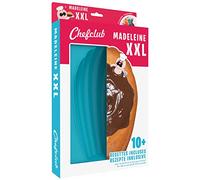 CHEFCLUB KIDS - Moule à Madeleine Géante XXL 26 cm - Cuisine et Maison - Moule en Silicone avec Plus de 10 Recettes Incluses en Ebook, Bleu
