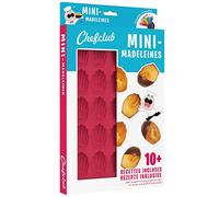 CHEFCLUB KIDS - Moule à Mini-Madeleines de 4,5 cm - Cuisine et Maison - 25 Moules à Madeleine en Silicone et Ebook de 10 Recettes Exclusives Inclus