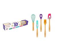 Chefclub Kids - Tapis de Cuisson Silicone Réutilisable + Kit Mini-Ustensiles de Cuisine pour Enfants - Cuisiner en Famille avec Sécurité et Amusement - Silicone Sans BPA - Idée Cadeau Ludique