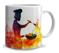 Cheffe Femme Mug Céramique Tasse Avec Anse Tasses À Thé Pour Cacao Chocolat Chaud Maison 330Ml