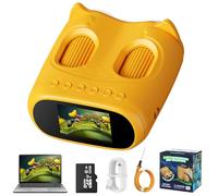 Cheffery 2en1 Microscope Enfant et Télescope, Microscope Numérique Enfant avec Carte Mémoire 32 Go, 1000X Portable Microscope de Poche avec Écran IPS 2,0 Pouces et 8 LED, Cadeau pour Enfants dès 3 Ans