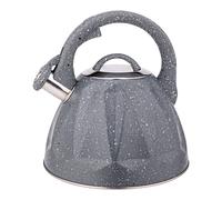 Cheffinger Bouilloire à Sifflet 3L Compatible Induction au Design Marbré Gris